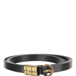 PINKO Bælter*1,2 cm bælte med logo bogstaver Sort