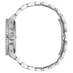 Gucci Ure*40 mm stålkasse, hvid urskive, bezel, stålarmbånd, skruekrone og kassebag Grå