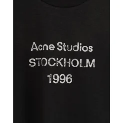 Acne Studios T-Shirts*T-shirts og Poloer Sort