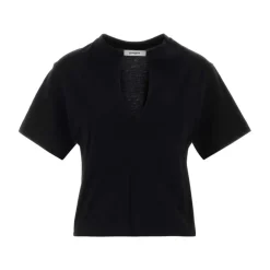 Gimaguas T-Shirts*Alina Short Sleeve Cutout Tee Sort