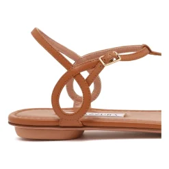 Aquazzura Sandaler*Almost Bare Sandal Flat Brun