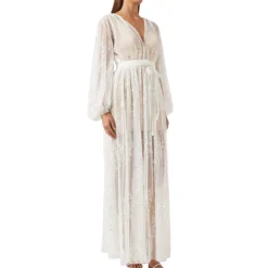 Bronx And Banco Kjoler*Amber Maxi Kjole Hvid