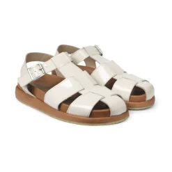 Angulus Sandaler*- Fodseng Sandal Med Spænde, 5749 - Buttermilk/Cognac Beige