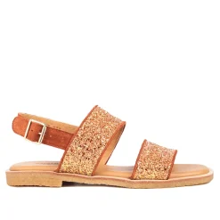 Angulus Sandaler*- Glitter Sandal, 5814 - Mandarin Glitter / Terracotta Gul