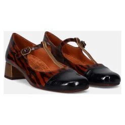 Chie Mihara Pumps*Animal Print Læder Hæle Brun