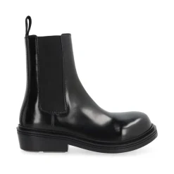 Bottega Veneta Chelsea Boots*Ankelstøvler med blokhæl og elastiske paneler Sort