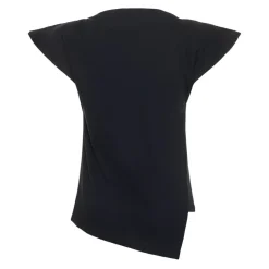 Isabel Marant T-Shirts*Asymmetrisk Bomulds T-shirt Sort