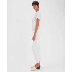 Ines de la Fressange Paris Jeans*Bambus slim fit e bomuldsjeans x Notify Hvid