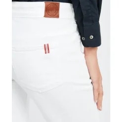 Ines de la Fressange Paris Jeans*Bambus slim fit e bomuldsjeans x Notify Hvid