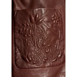 Munthe Jakker*Baram Læderjakke Brun