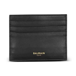 Balmain Punge & Kortholder*B-Buzz Kortholder i Glat Læder Sort