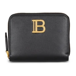 Balmain Punge & Kortholder*B-Buzz Læderpung med Lynlås Sort
