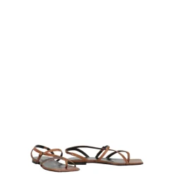 Fabiana Filippi Sandaler*Beaded Leather Sandals Brun