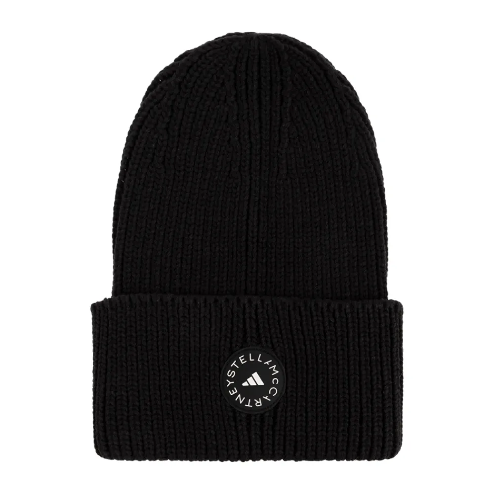 Adidas by Stella McCartney Huer & Kasketter*Beanie med logo Sort