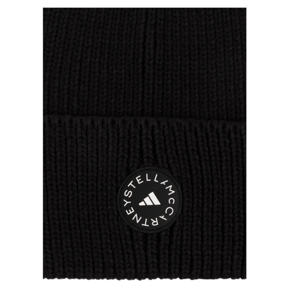 Adidas by Stella McCartney Huer & Kasketter*Beanie med logo Sort