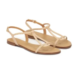 Kazar Sandaler*farvede sandaler dekoreret med flettet rem Beige