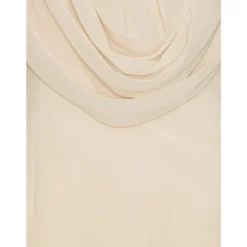 ROTATE Birger Christensen Kjoler*Figursyet Kjole med Draperet Detalje Beige