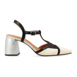 Chie Mihara Pumps|Stiletter*Beige læder højhælet sandal Acatia Multifarvet