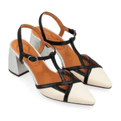 Chie Mihara Pumps|Stiletter*Beige læder højhælet sandal Acatia Multifarvet