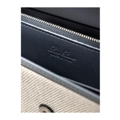 Loro Piana Punge & Kortholder*Stof og Læder Pung Beige