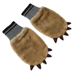 Dolce & Gabbana Handsker*Strikkede Pels Håndledshandsker Beige