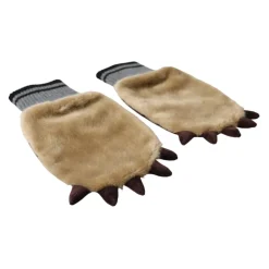 Dolce & Gabbana Handsker*Strikkede Pels Håndledshandsker Beige