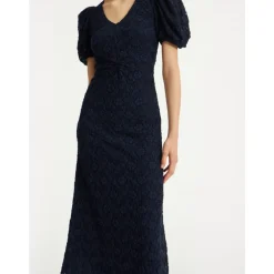 ROTATE Birger Christensen Kjoler*Blonde Puffærme Kjole Blå