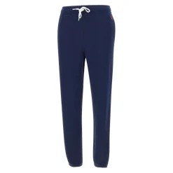 Polo Ralph Lauren Bukser*Bomuld Jogger med Rød Logo Blå