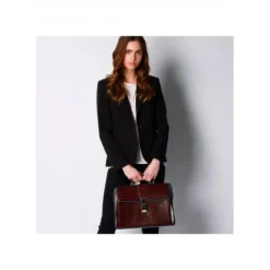 Piquadro Laptop Tasker*Blå Firkantet Læder Doktortaske Brun