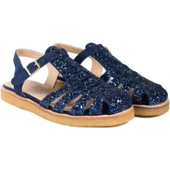 Angulus Sandaler*Glitter Sandal med Ankelrem Blå
