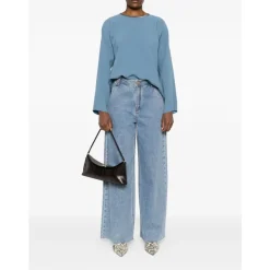 Forte Forte Bluser & Skjorter*Klar Top Rund Hals Blå