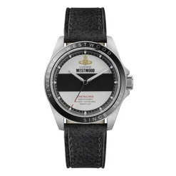 Vivienne Westwood Ure*Blackwall Quartz Ur Læderrem Sort