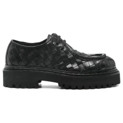 Officine Creative Snøresko*Blossom Vævet Læder Derby Sko Sort