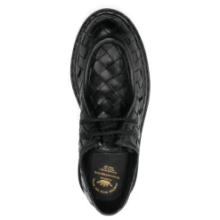 Officine Creative Snøresko*Blossom Vævet Læder Derby Sko Sort