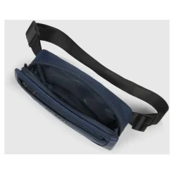 Piquadro Bæltetasker*Bæltetaske i stof og læder Blå
