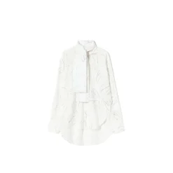 PLAN C Bluser & Skjorter*Bluse med blomsterprint og tørklæde Hvid