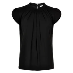 IN FRONT Bluser & Skjorter*Bluse med flæsedetaljer i Sort