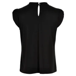 IN FRONT Bluser & Skjorter*Bluse med flæsedetaljer i Sort