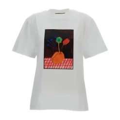 PLAN C T-Shirts*Bomulds T-shirt med print Hvid