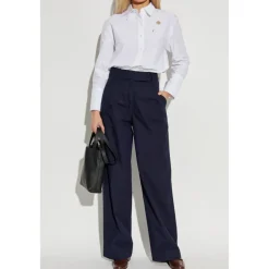 A.P.C. Bukser*Bomuldshøjtaljede bukser Blå