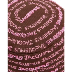 Jacquemus Huer & Kasketter*Bordado Bucket Hat Brun