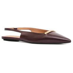 Tod's Ballerina Sko*Bordeaux Slingback Flats Rød