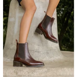 Maison Toufet Chelsea Boots*Bottine Golda Brun