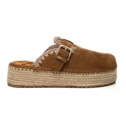 Mou Loafers*Brandy Jute Clog Sandaler Brun