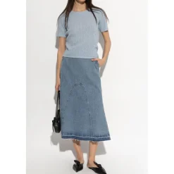 Munthe Nederdele*Braylin Denim Skirt Blå