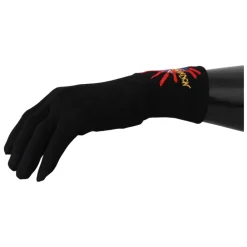 Dolce & Gabbana Handsker*Broderede Uldhandsker Sort