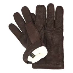 Restelli Guanti Handsker*Cashmere Foret Pecari Handsker Brun
