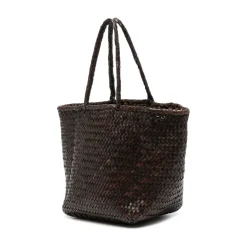 Dragon Diffusion Indkøbstasker*Læder Basket Weave Håndtaske Brun