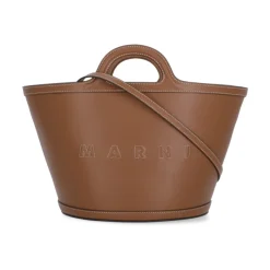 Marni Indkøbstasker*Læder Tote Taske Brun