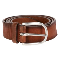 Orciani Bælter*Læderbælte Lamellar Blødhed Sheffield Brun